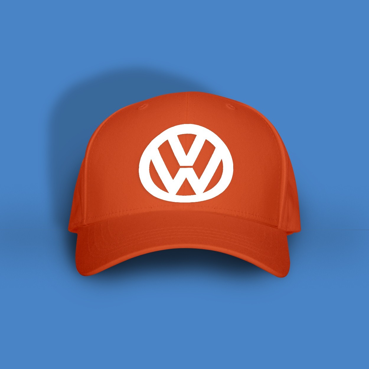

Кепка з написом Just Print It Volkswagen, помаранчева