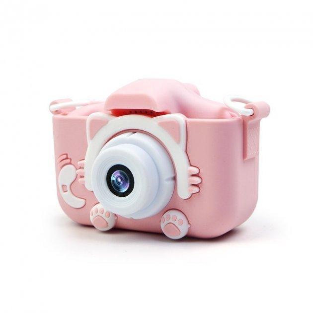 

Фотоаппарат детский котик Kidds GM-20 детская фотокамера Pink (vi029)