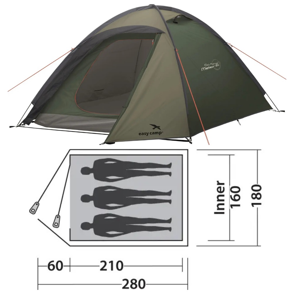

Палатка Easy Camp Meteor 300 Rustic Green (120393)