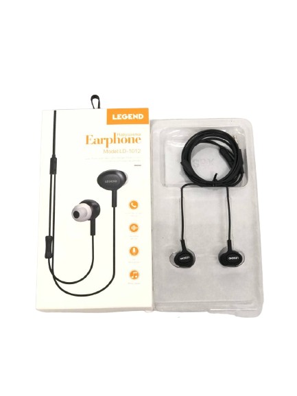 

Наушники проводные с микрофоном LEGEND LD-1012 Вакуумные гарнитура Black