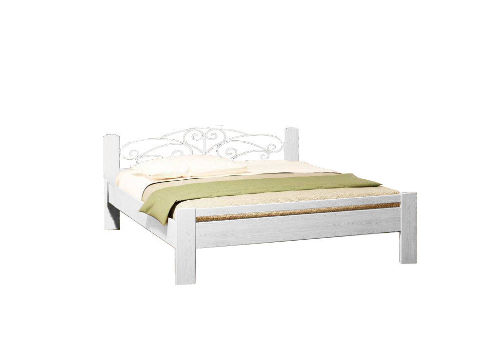 

Кровать Camelia Амелия из массива дуба 180х200 белый