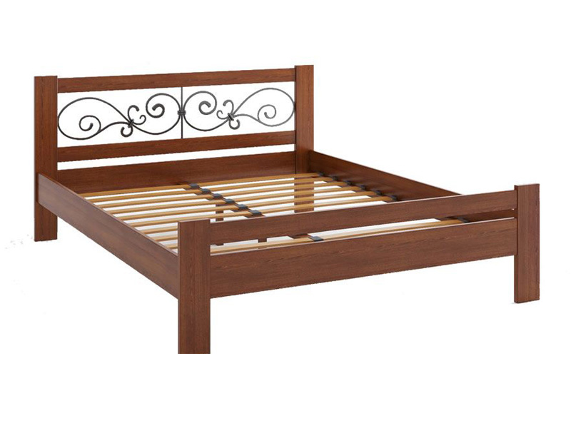 

Кровать Camelia Жасмин из массива бука 180х200 орех