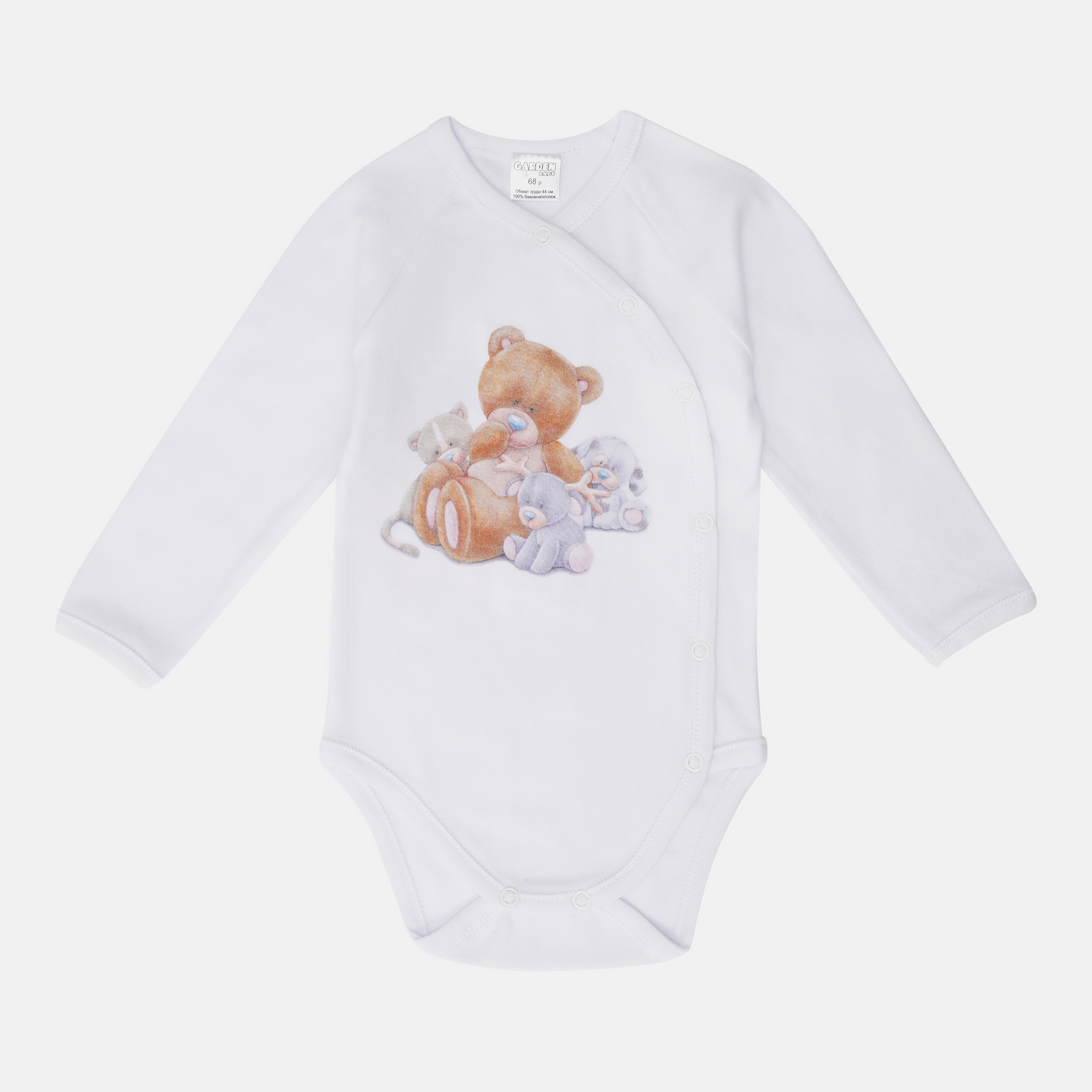 

Боди Garden Baby Друзья 19532-02 74 см Белое