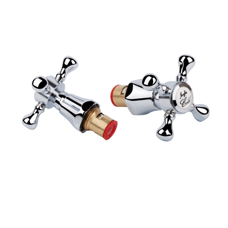 

Кран-букса Qtap M11 CRM керамика 1/2" с ручкой Mayfair (пара)