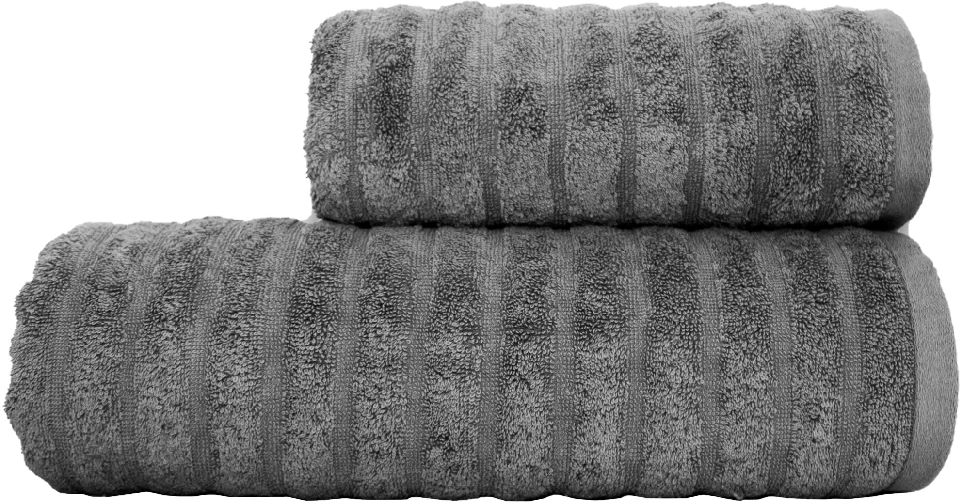 

Полотенце хлопковое Romeo Soft Dalga 100х150 Серое