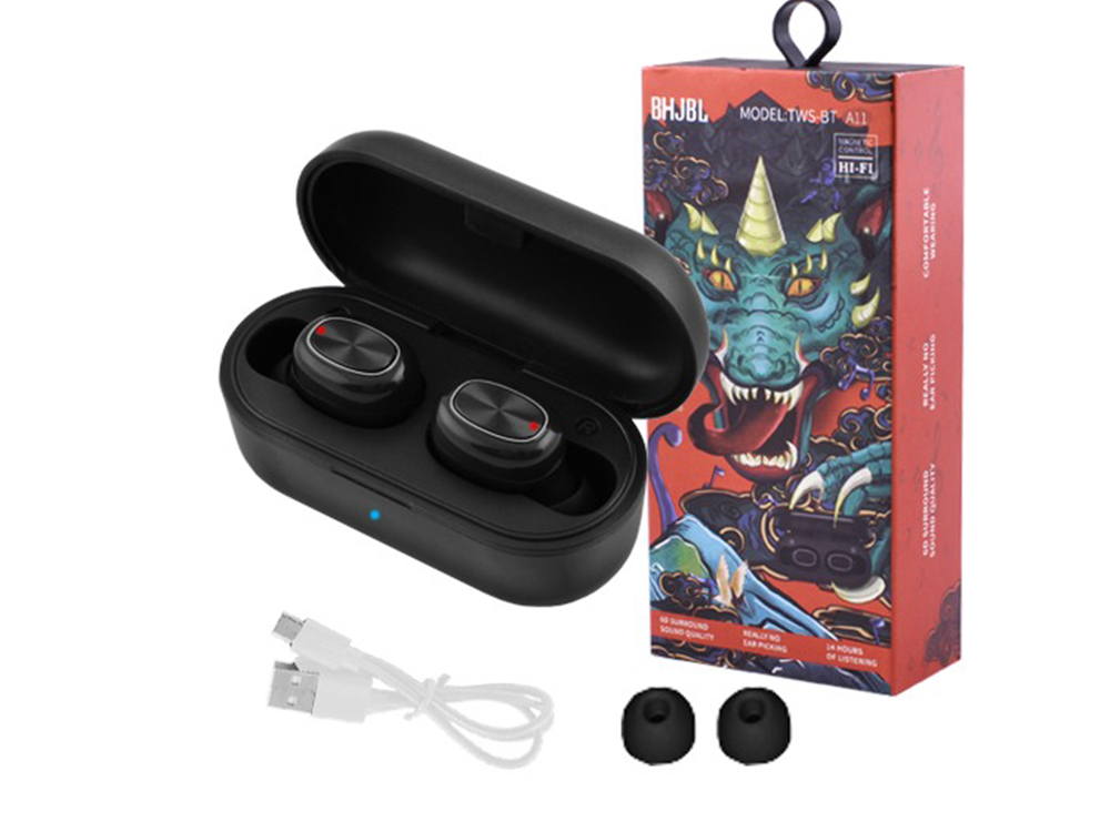 

Bluetooth-наушники JBL TWS BT A11 с кейсом беспроводные Черный (1009-037-00)