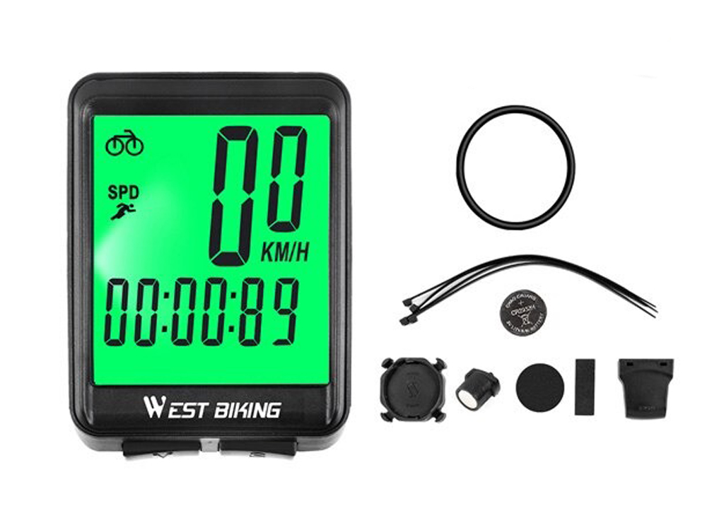 

Велокомпьютер West Biking С подсветкой спидометр A Черный (1008-913-00)