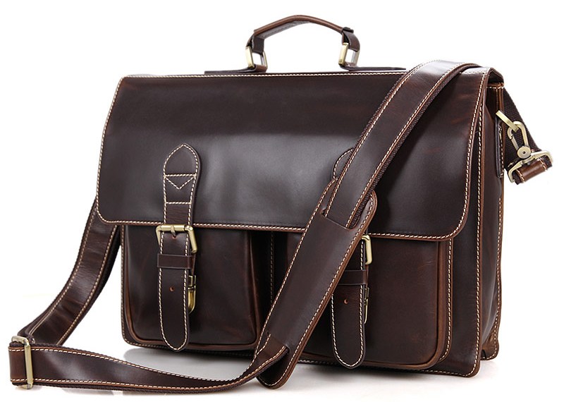 

Мужской кожаный портфель Vintage 39,5х29,5х7,5 см Коричневый 000158654