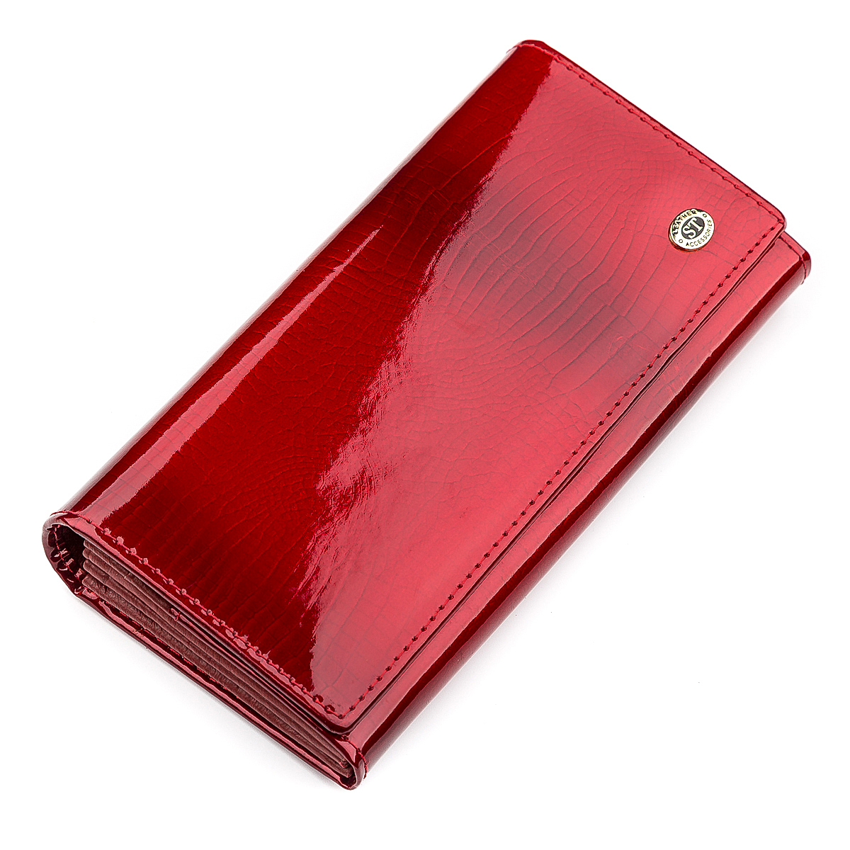 

Женский кожаный кошелек ST Leather 18,5х9,5х3 см Красный 000158629