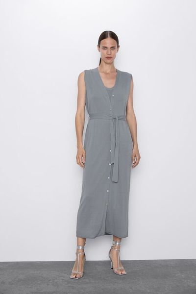 

Платье Zara M серое (1203-836)