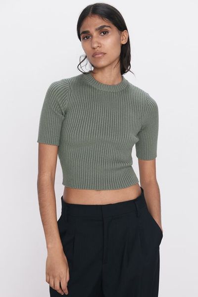 

Топ Zara S хаки (1203-929)