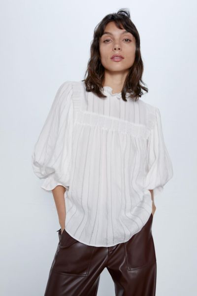 

Блуза Zara M белая (1203-921)
