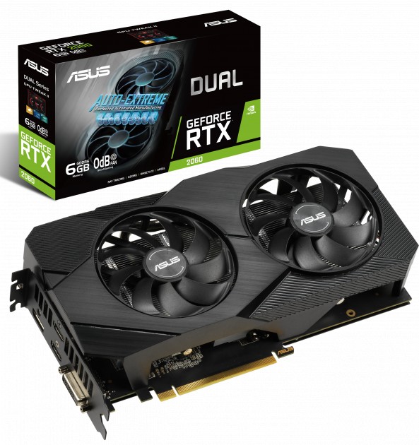 

Видеокарта Asus PCI-Ex GeForce RTX 2060 Dual EVO 6GB GDDR6 (192bit) (1365/14000) (DVI, 2 x HDMI, DisplayPort) (DUAL-RTX2060-6G-EVO)