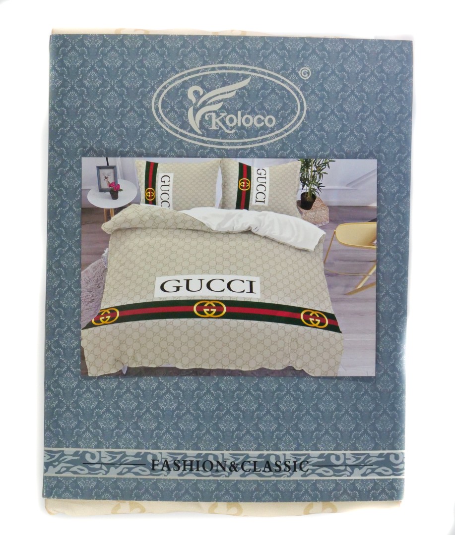 

Комплект постельного белья Koloco Gucci 2 Евро сатин 200x230 см