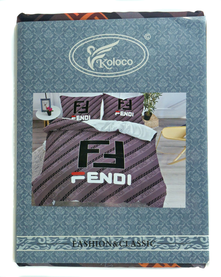 

Комплект постельного белья Koloco Fendi Евро сатин 200x230 см