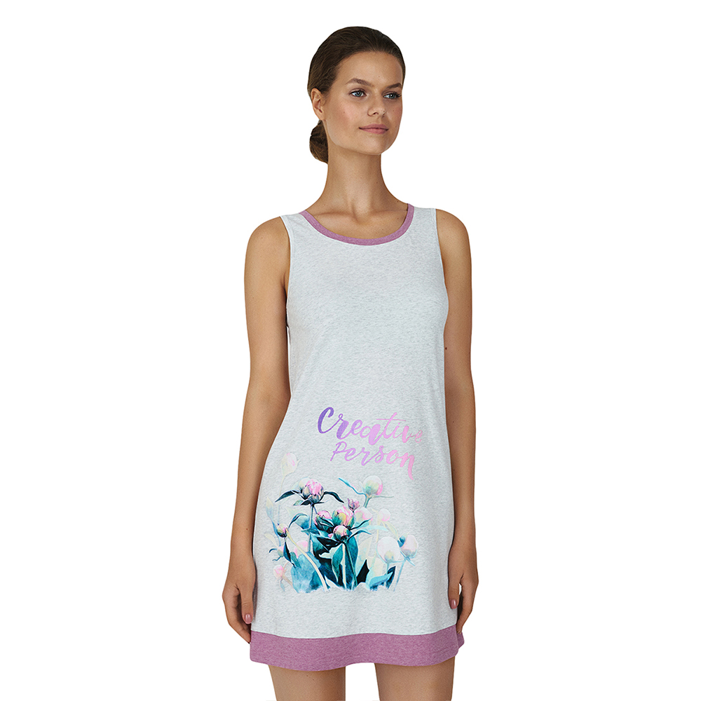 

Сорочка домашняя женская ELLEN  серый (LDK 110/05/01, Сорочка домашняя женская ELLEN S серый (LDK 110/05/01)