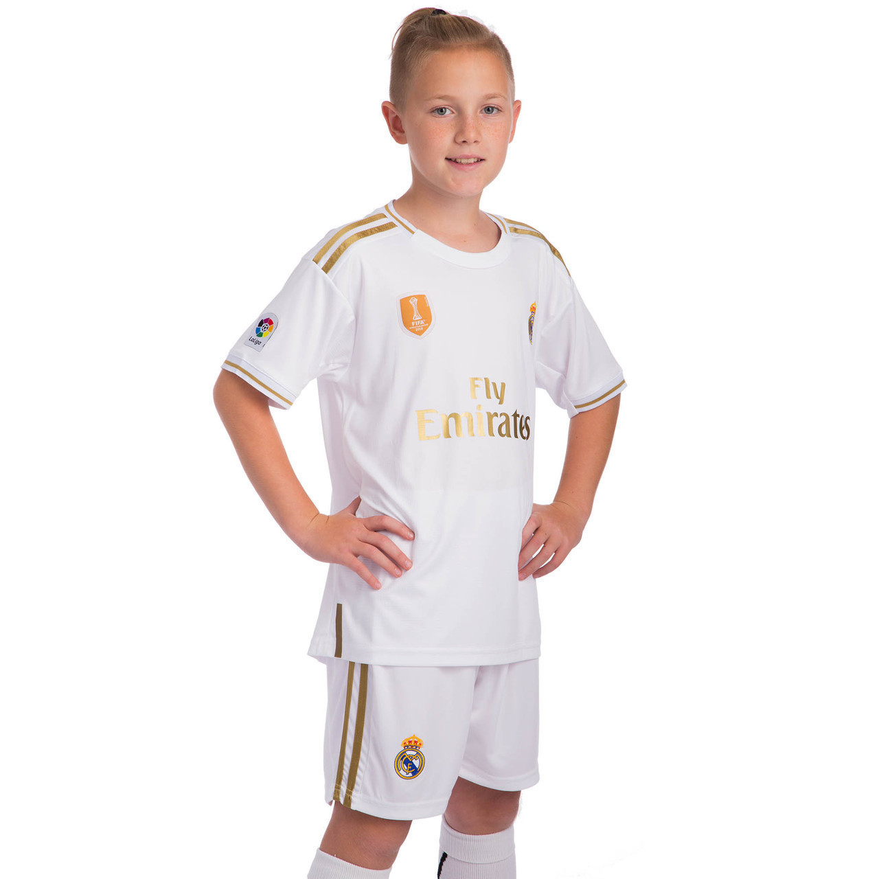

Форма футбольная детская REAL MADRID Реал Мадрид Zelart Champ домашняя 0953 XL (28) рост 150-155 см
