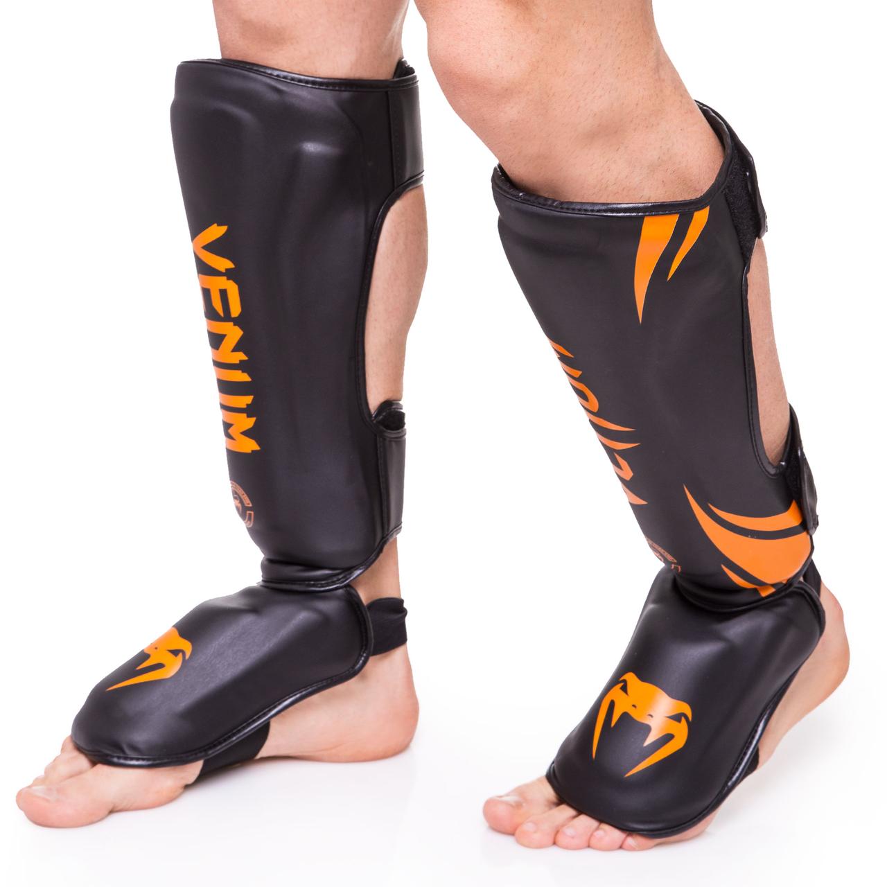 

Защита для ног (голень и стопа) Venum Heroe 8356 размер M Black-Orange