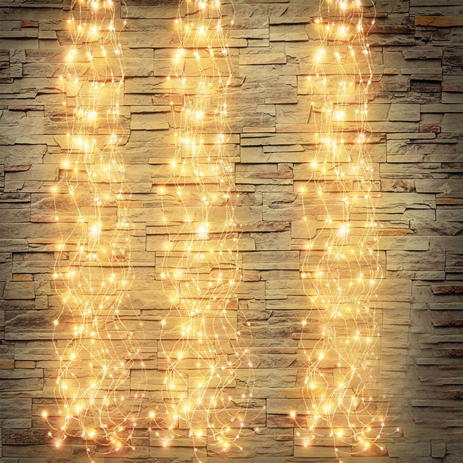 

Светодиодная гирлянда X-mas Lights Конский хвост лучи росы 200LED 10 линий длина 2 метра Тепло-белая