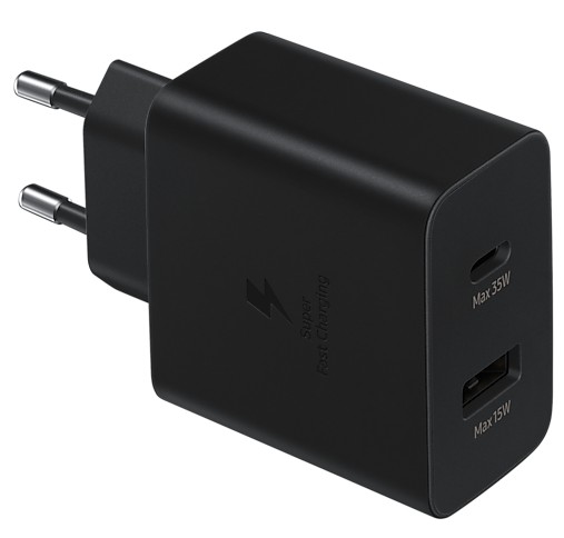 

Сетевое зарядное устройство Samsung EP-TA220NBEGRU 35W Charger Duo USB-C+USB Black