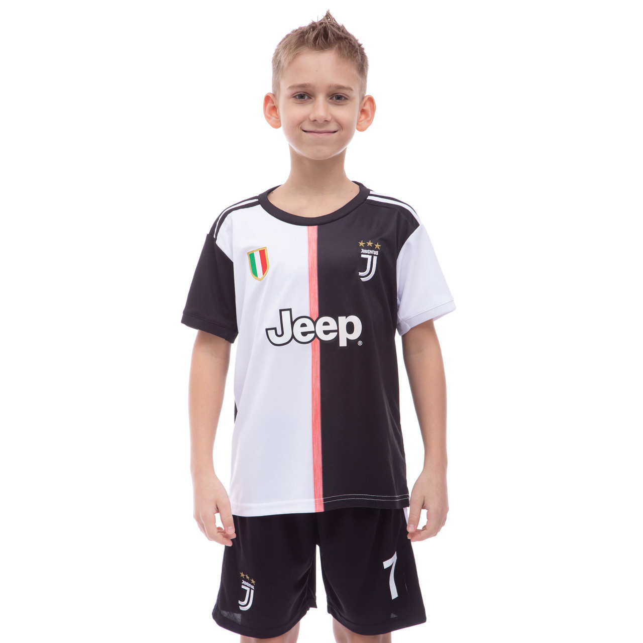 

Форма футбольная детская JUVENTUS RONALDO Ювентус Zelart Champ домашняя 1284 XL (28) рост 150-155 см