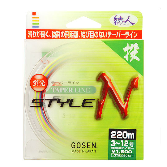 

Леска Gosen Taper Line Style N 220м 0.235-0.57мм