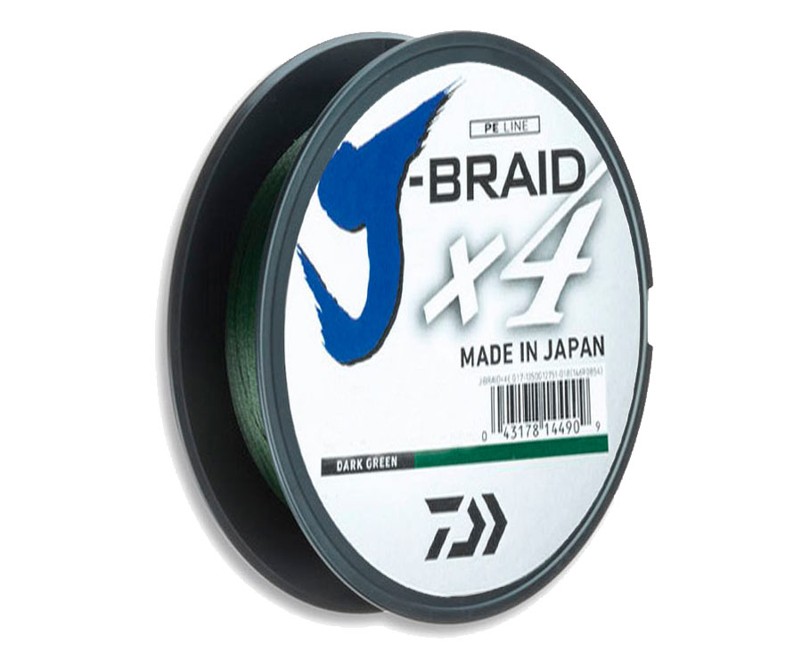 

Шнур Daiwa J-Braid X4E 0,25mm 135m Dark Green