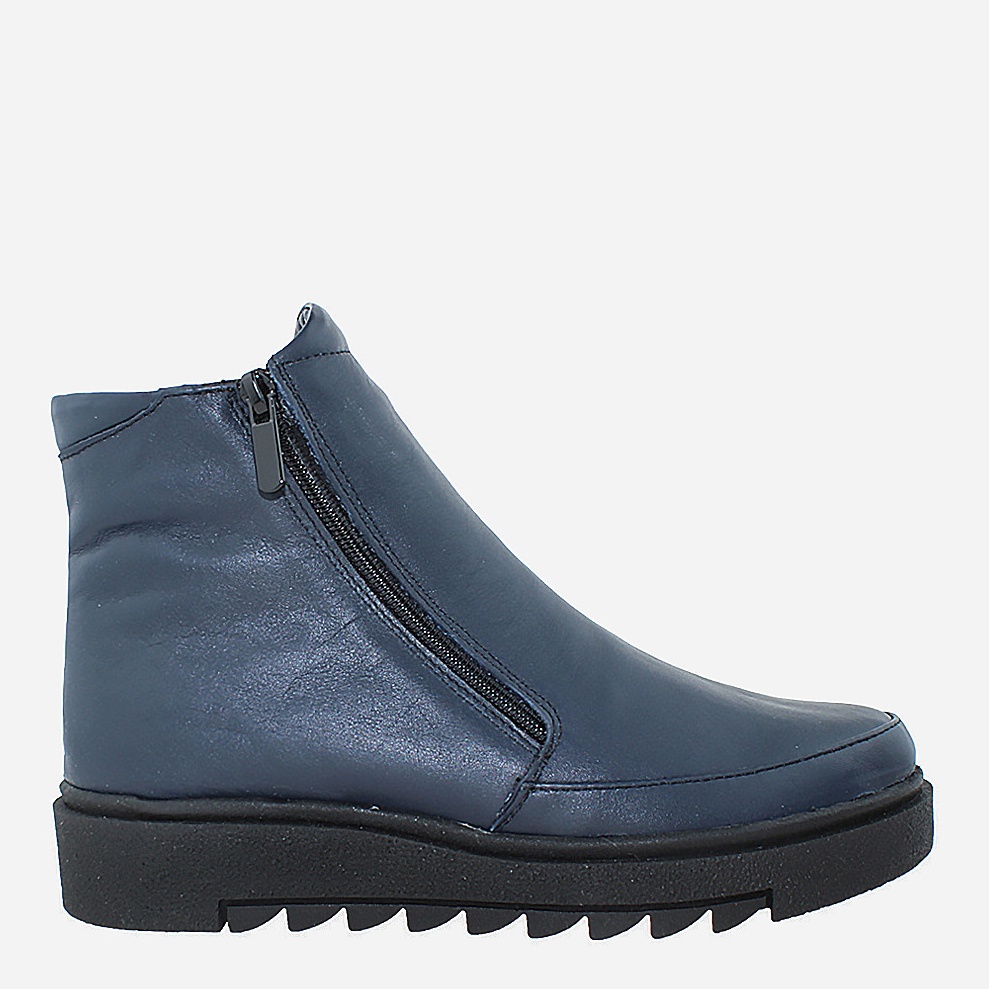 Акція на Жіночі зимові черевики низькі Saurini R932-1 37 23.5 см Сині від Rozetka