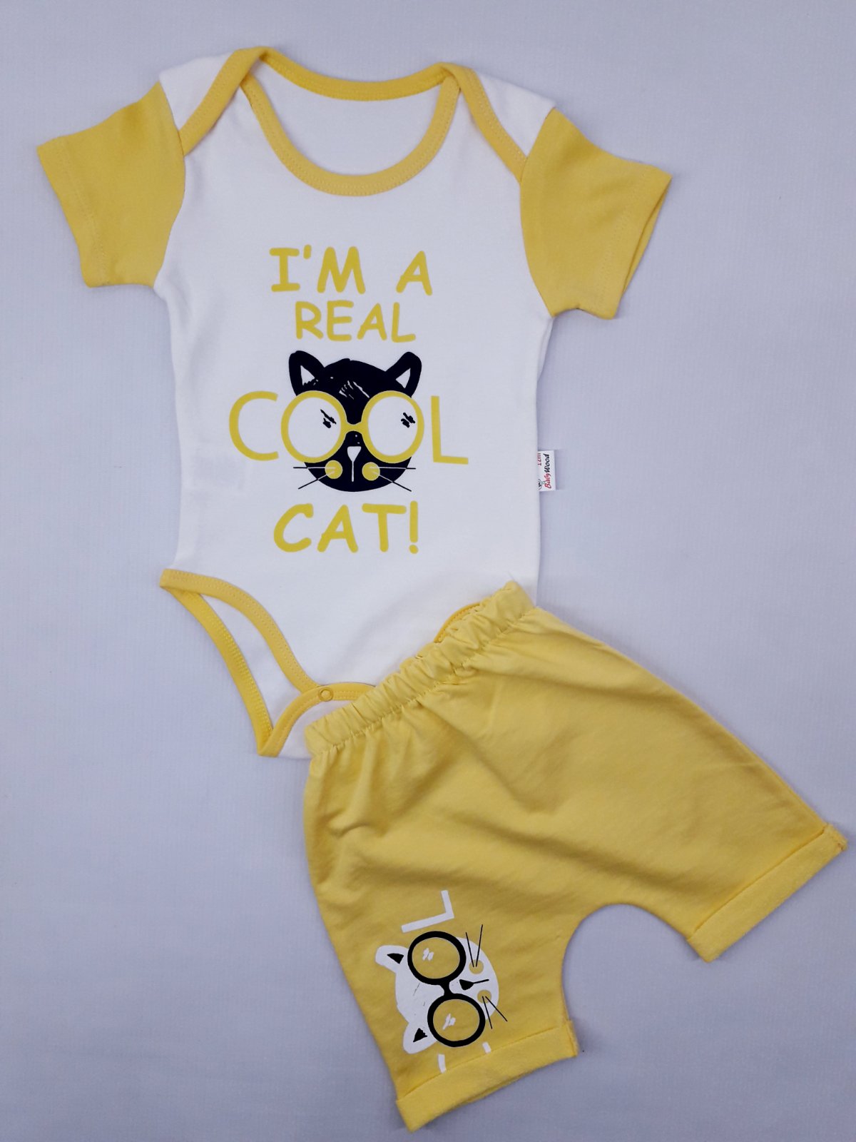 

Комплект (боди+шорты) Baby Wood 20127 80см(р) желтый