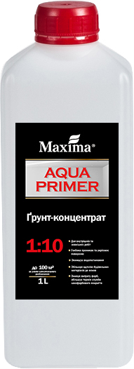 

Грунт-концентрат 1:10 Maxima «Aqua Primer» 1 л (4823083310745)