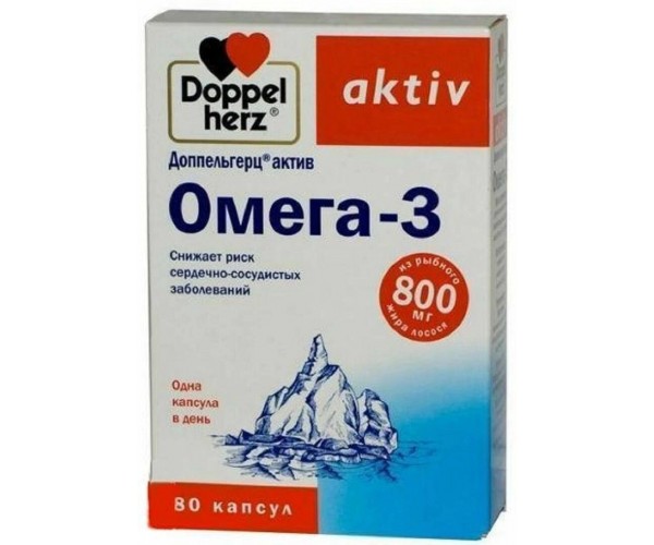 

Актив Омега-3 800 мг Doppelherz 80 капсул (DH006)