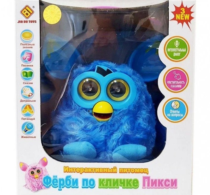 

Игрушка мягкая Dragon toy Ферби синий JD-4888