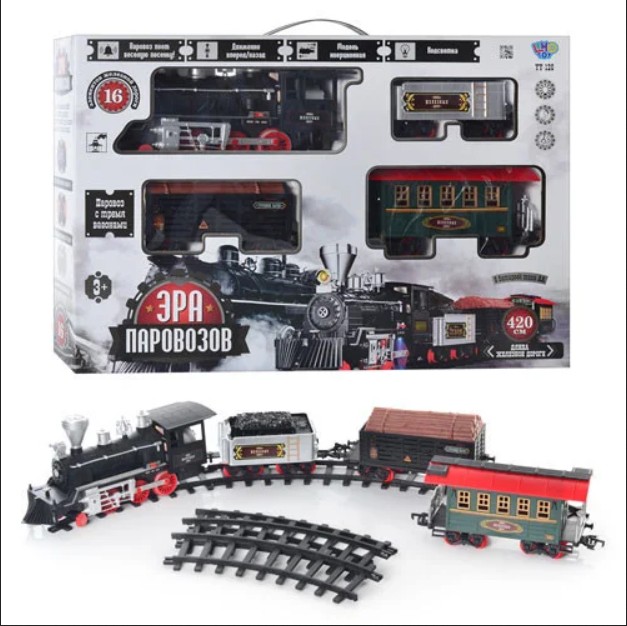 

Железная дорога Limo Toy Эра паровозов 420 см 701830 R/YY 126