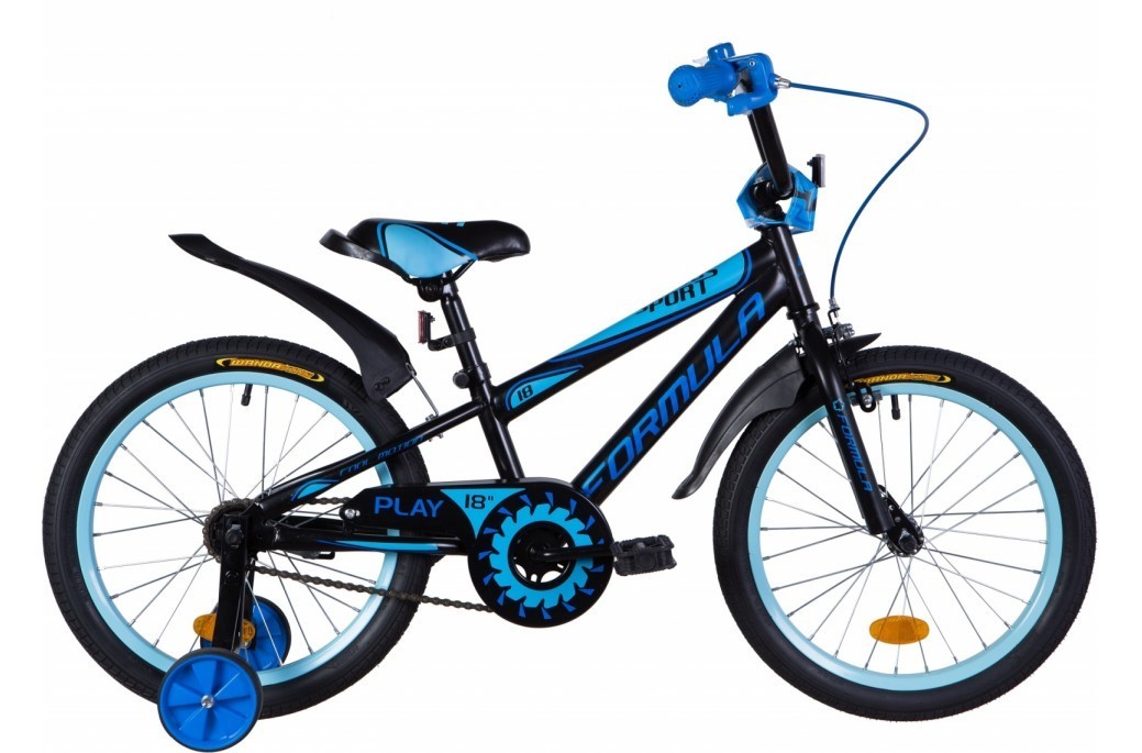 

Велосипед Velotrade 18" Formula SPORT 2020 черно-синий с голубым OPS-FRK-18-059