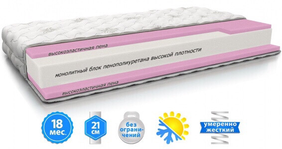 

Матрас BIG ROLL беспружинный ортопедический 120Х190