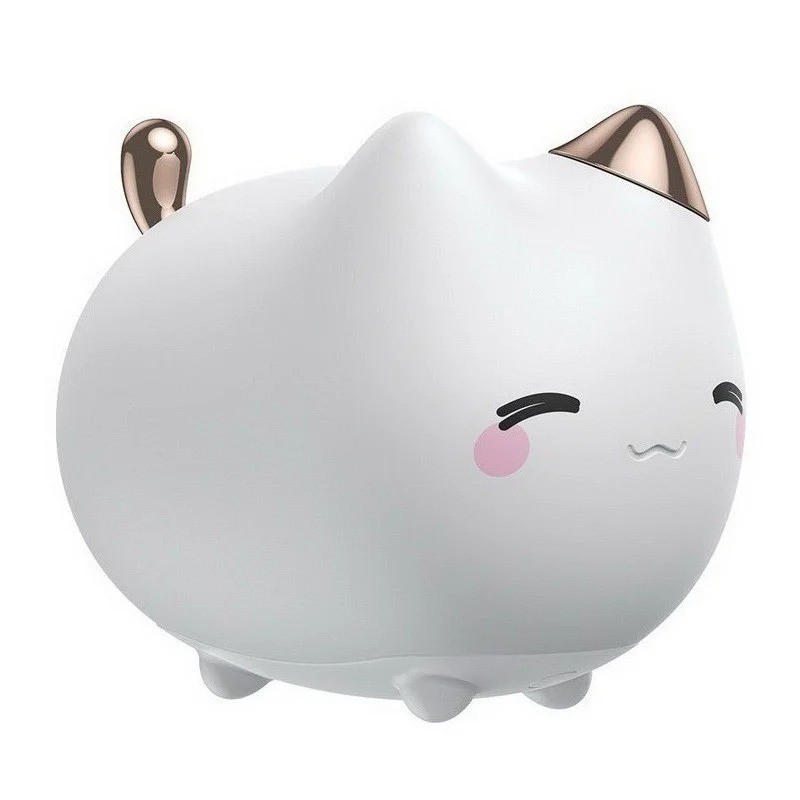 

Мягкий силиконовый ночник RGB Baseus Cute Series Kitti Белый
