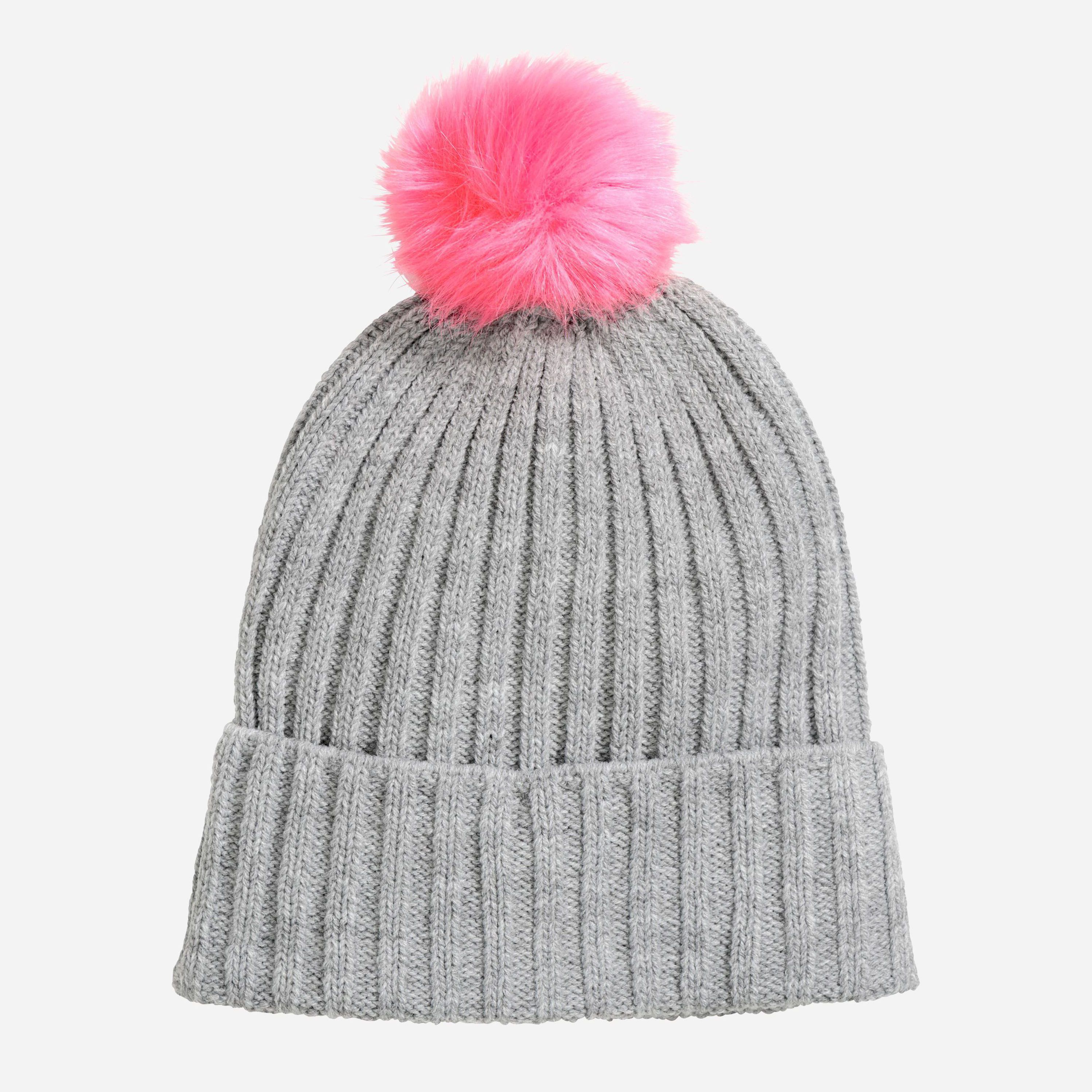 

Шапка H&M 35WAQ86 One size Серая с розовым