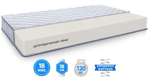 

Матрас SILVER EDITION ARGON беспружинный двухсторонний серии SLEEP&FLY 90Х200