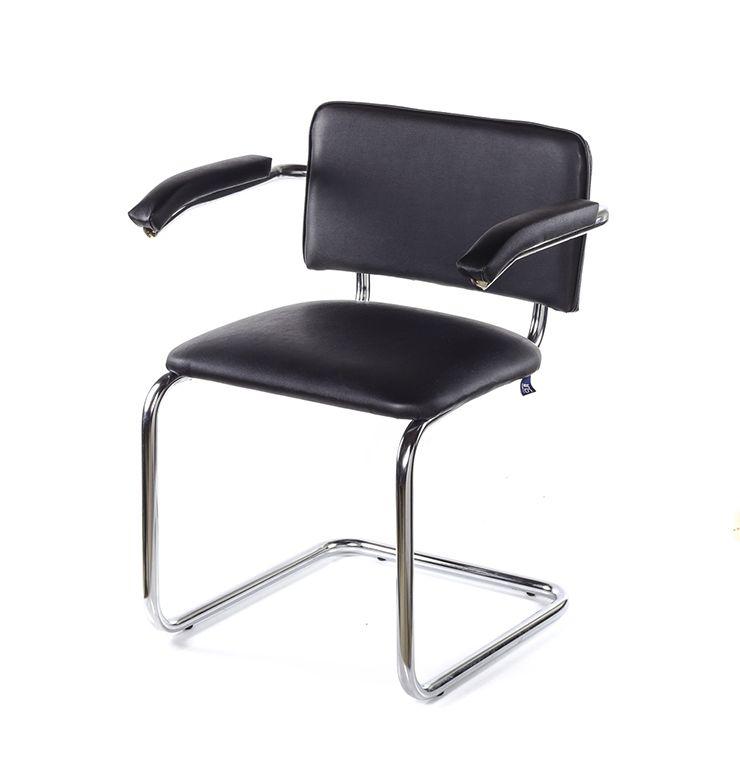 

Стул офисный Sylwia (Sylwia arm) ТМ Новый Стиль Искусственная кожа chrome с подлокотниками