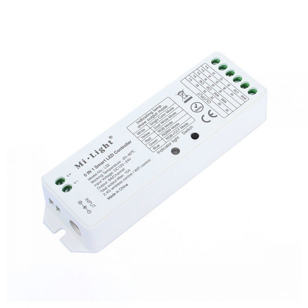 

Контроллер Mi-Light Premium 5 IN 1 Smart LED LS2 Wi-fi RGB (TK-2U)