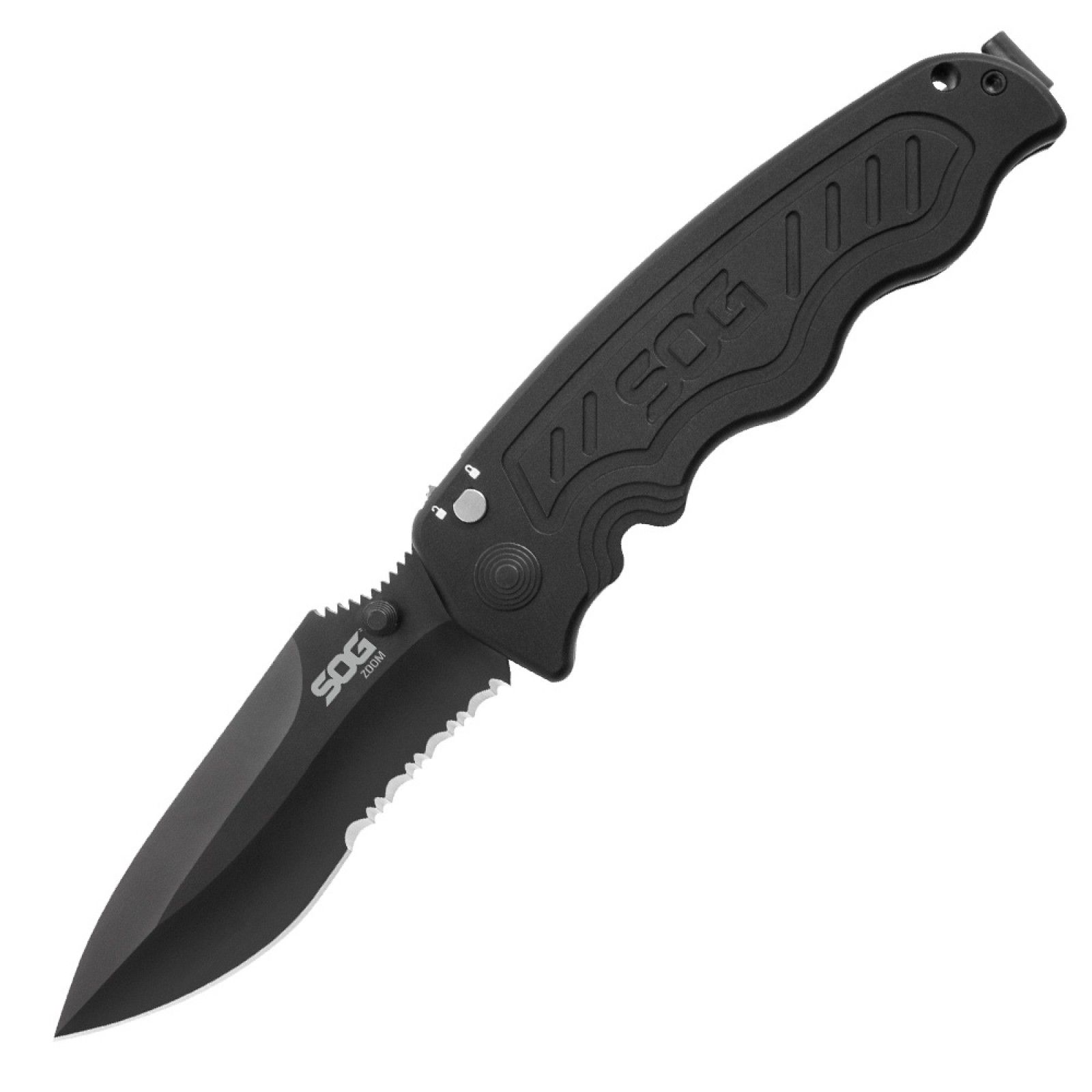 

Нож SOG Zoom Serr Black TiNi (ZM1016-BX)