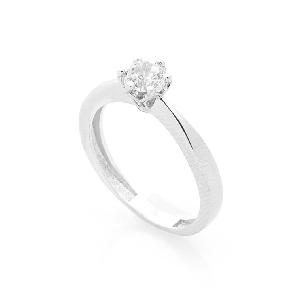 

Золотое помолвочное кольцо с фианитом к05700 Оникс 17