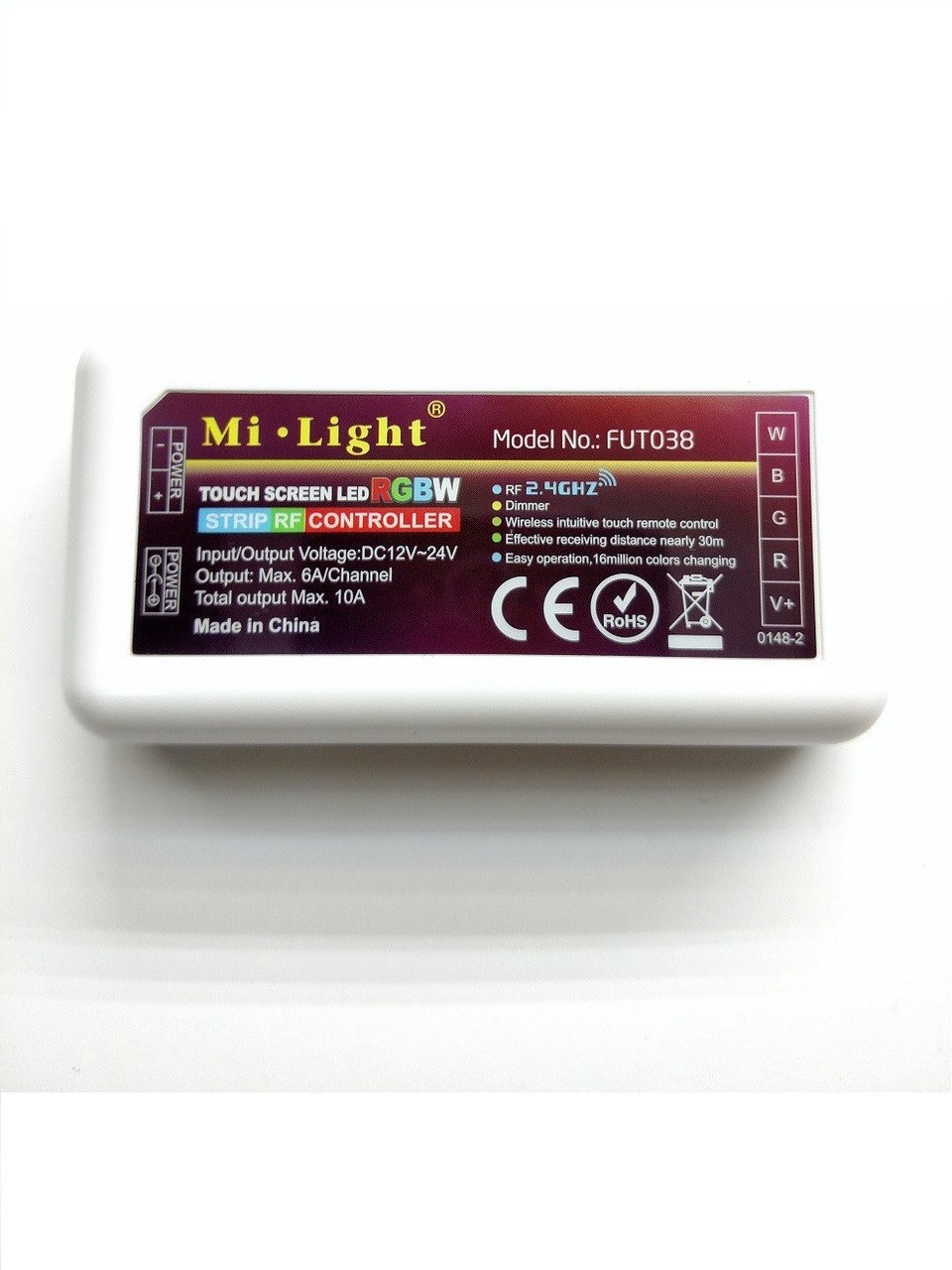 

Контроллер Mi-Light 4-канальный Wi-fi RGBW ML038
