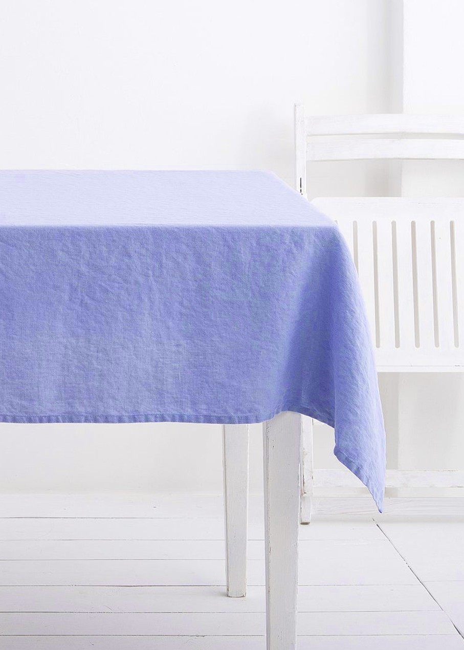 

Льняная скатерть TouchableLinen 1 шт 200*200 см Васильковый
