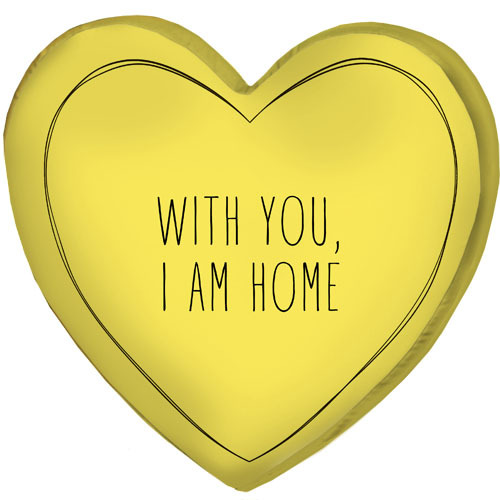 

Подушка сердце 3D Presentville With you, I am home 40х40х7,5 см