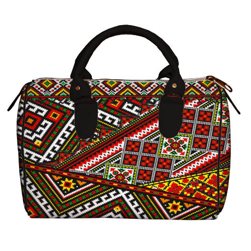 

Сумка бочонок Barrel Presentville Ukrainian ornament 28x18x17 см