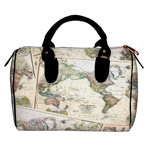 

Сумка бочонок Barrel Presentville Карта 28x18x17 см