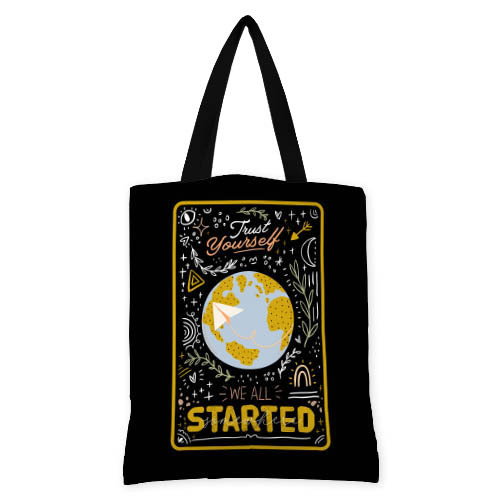 

Сумка женская тканевая Original Presentville Trust yourself we all started 40x45 см