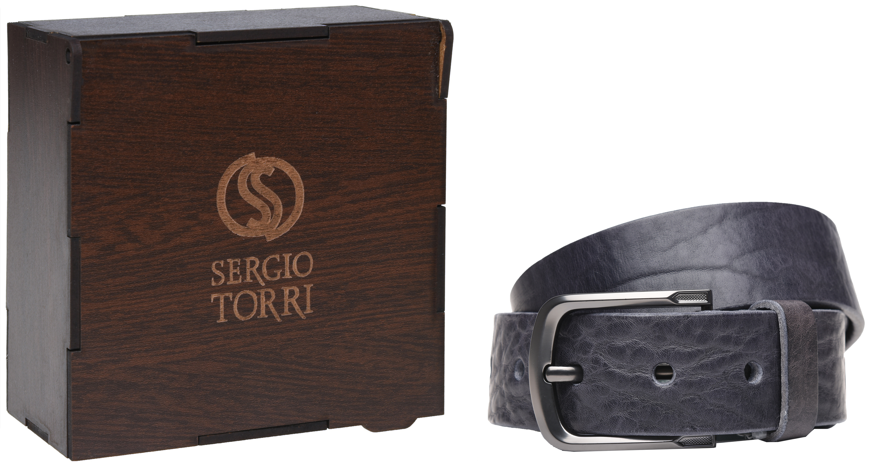 

Ремень из натуральной кожи буйвола Sergio Torri 17270 115-125 см Синий (2000000013534-1)