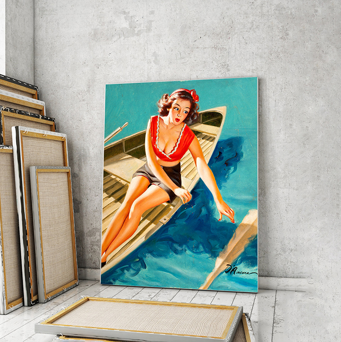 

Модульная картина Artel «Девушка потеряла весло. Эдвард ДАнкония» 90x60 см